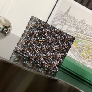 Goyard Saint-Florentin Wallet In Goyardine Canvas Black