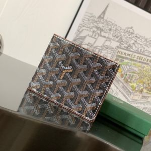 Goyard Saint-Florentin Wallet In Goyardine Canvas Brown