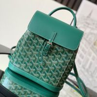 Goyard Alpin Mini Backpack In Goyardine Canvas Green