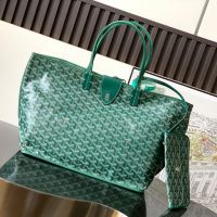 Goyard Anjou Bag In Goyardine Calfskin Green