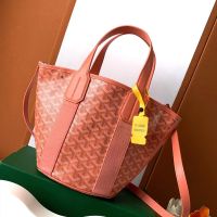 Goyard Belharra PM Bag In Goyardine Canvas Orange