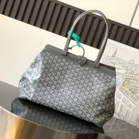 Goyard Bellechasse Biaude PM Bag In Goyardine Canvas Grey