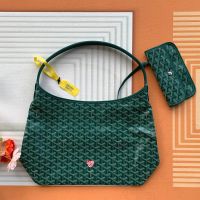 Goyard Boheme Hobo Bag In Coeur Goyard Goyardine Canvas Green
