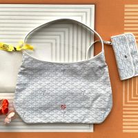 Goyard Boheme Hobo Bag In Coeur Goyard Goyardine Canvas White