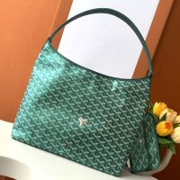 Goyard Boheme Hobo Bag In Exclusive Colours Goyardine Canvas Green
