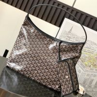 Goyard Boheme Hobo Bag In Goyardine Canvas Black