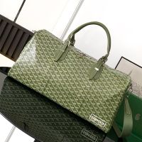 Goyard Boston 50 Bag In GSH-001 Goyardine Canvas Green