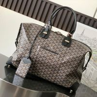 Goyard Bowling 45 Bag In Goyardine Canvas Black