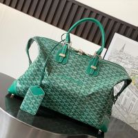 Goyard Bowling 45 Bag In Goyardine Canvas Green