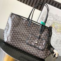 Goyard Chien Gris Bag In Goyardine Canvas Black