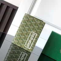 Goyard Grenelle Passport Cover In GYD-233 Goyardine Canvas Green