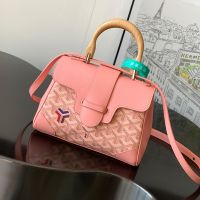 Goyard Saigon Souple Mini Bag In Exclusive Colours Goyardine Canvas Pink