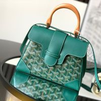 Goyard Saigon Souple Mini Bag In Goyardine Canvas Green