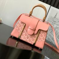 Goyard Saigon Structure Mini Bag In Goyardine Canvas Pink