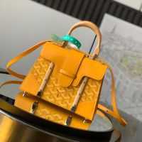 Goyard Saigon Structure Mini Bag In Goyardine Canvas Yellow
