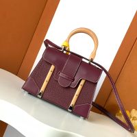 Goyard Saigon Structure Mini Bag In Grained Leather Burgundy