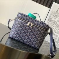 Goyard Muse Vanity Case In Goyardine Canvas Orange