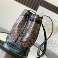Goyard Petit Flot Bucket Bag In Goyardine Canvas Black