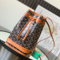 Goyard Petit Flot Bucket Bag In Goyardine Canvas Brown