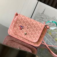 Goyard Plumet Pouch-Wallet In Exclusive Colours Goyardine Canvas Pink
