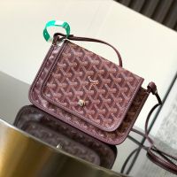 Goyard Plumet Pouch-Wallet In Goyardine Canvas Burgundy