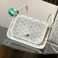 Goyard Plumet Pouch-Wallet In Goyardine Canvas White