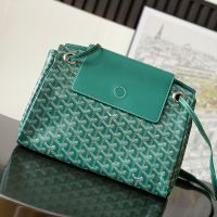 Goyard Rouette Souple Bag In Goyardine Canvas Green