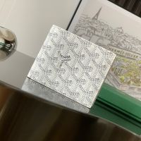 Goyard Saint-Florentin Wallet In Goyardine Canvas White