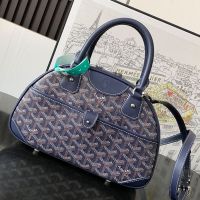 Goyard Saint-Jeanne PM Bag In Goyardine Canvas Navy Blue