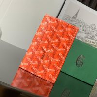 Goyard Saint-Pierre Card Wallet In Goyardine Canvas Orange