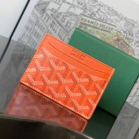 Goyard Saint-Sulpice Card Wallet In Goyardine Canvas Orange