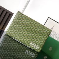 Goyard Senat MM Pouch In GYD-233 Goyardine Canvas Green
