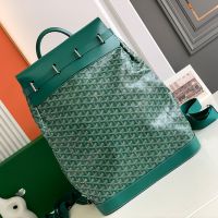 Goyard Steamer PM Bag In Goyardine Canvas Green