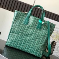 Goyard Voltaire Bag In Goyardine Canvas Green