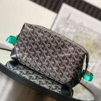 Goyard Bowling 25 Toiletry Bag In Goyardine Canvas Black